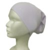 Bonnet tube blanc en coton