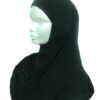 Hijab noir 2 pièces simple