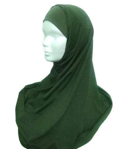 Hijab kaki 2 pièces simple
