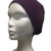 Bonnet tube prune foncé en coton CT17