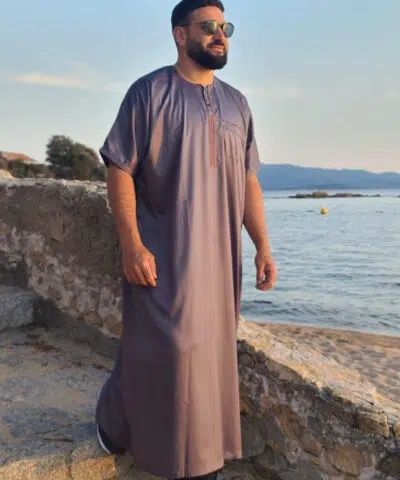 Qamis Ikaf glacé (manches courtes)