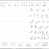 Poster: tableau d'écriture effaçable alphabet arabe