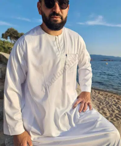 Qamis Ikaf glacé (manches longues)