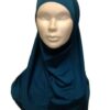 Hijab bleu émeraude 2 pièces simple