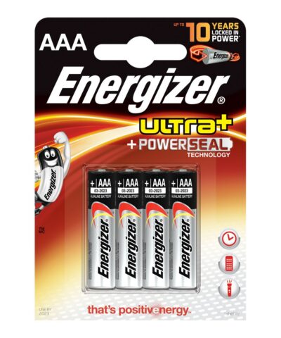 Piles energizer ultra+ pack de 4 piles AA LR6