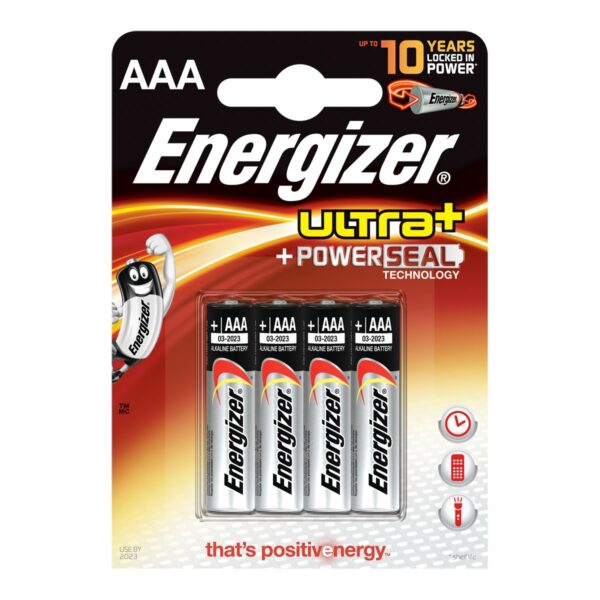Piles energizer ultra+ pack de 4 piles AA LR6