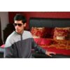 Qamis lawung LW138906 gris avec col marin