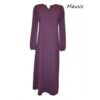 Abaya simple El Bassira en caviary avec manches élastiques
