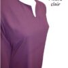 Abaya simple El Bassira en caviary avec manches élastiques