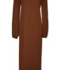 Abaya simple El Bassira en caviary avec manches élastiques