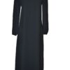 Abaya simple El Bassira en caviary avec manches élastiques