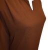 Abaya simple El Bassira en caviary avec manches élastiques