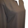 Abaya simple El Bassira en caviary avec manches élastiques