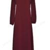 Abaya simple El Bassira en caviary avec manches élastiques