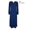 Abaya simple El Bassira en caviary avec manches élastiques