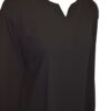 Abaya simple El Bassira en caviary avec manches élastiques