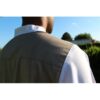 Qamis lawung LW14422 beige taupe et blanc