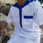 QAMIS ATLAS DUBAI GLACé ENFANT BICOLOR (MANCHES COURTES)