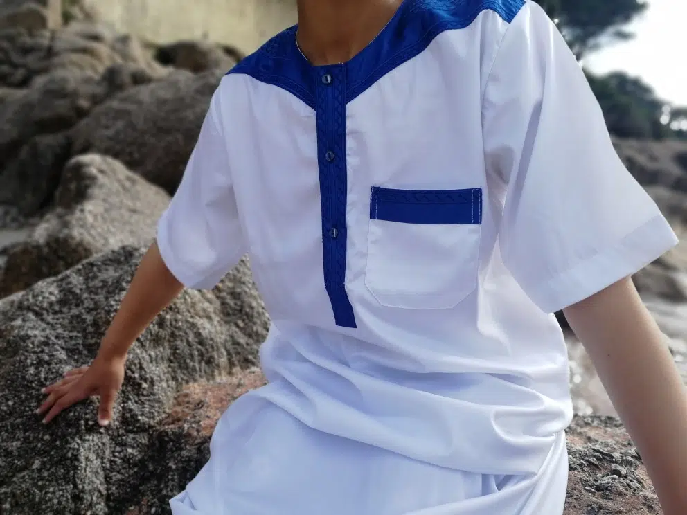 QAMIS ATLAS DUBAI GLACé ENFANT BICOLOR (MANCHES COURTES)