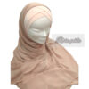HIJAB à enfiler en Mousseline avec bonnet croisé – Image 10