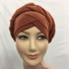 HIJAB BONNET CROISé ET CHALE EN MOUSSELINE