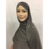 HIJAB BONNET CROISE RAYE EN VISCOSE
