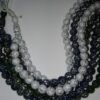 CHAPELET /SEBHA/TASBIH PERLES NOIRES BRILLANTES (99 PERLES)