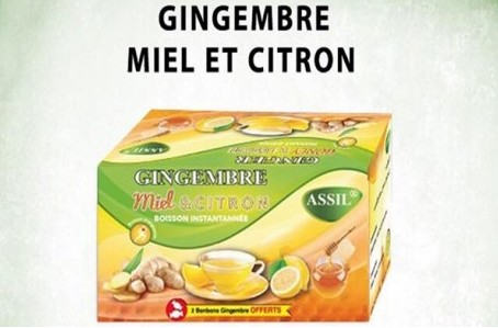 Thé/Boisson naturelle gingembre miel citron 12 scahets ASSIL