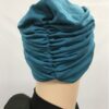 Bonnet plissé avec noeud en lycra