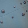 Robe manches mousseline perlée