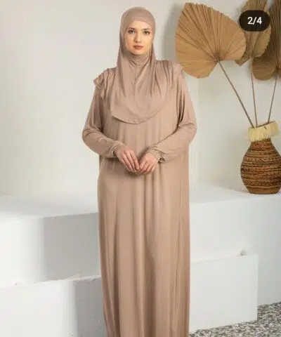Alternative view of Robe avec hijab intégré