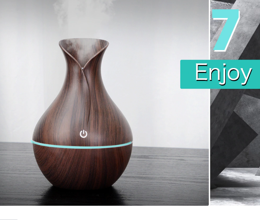Diffuseur huiles essentielles/Humidificateur d'air (3 coloris)