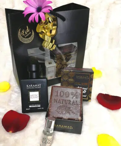 Pack Cadeau pour LUI: Parfum KARAMAT +musc + savon