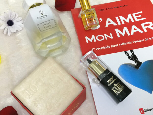 Pack Cadeau pour ELLE: Parfum EL NABIL +musc + savon+ khol+ J'aime mon mari