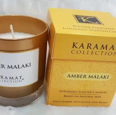 AMBER MALAKI - Bougie parfumée de luxe - KARAMAT