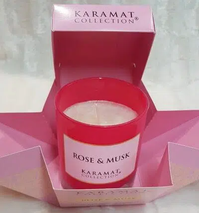 ROSE&MUSK - Bougie parfumée de luxe - KARAMAT