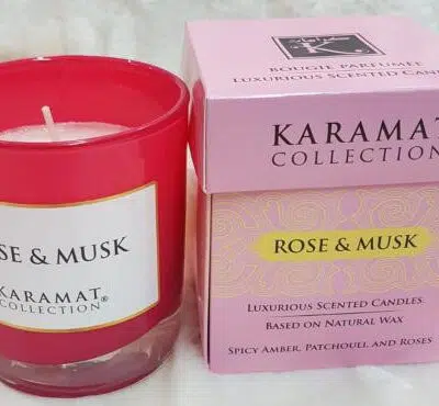 ROSE&MUSK - Bougie parfumée de luxe - KARAMAT