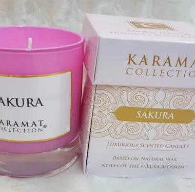 SAKURA - Bougie parfumée de luxe - KARAMAT