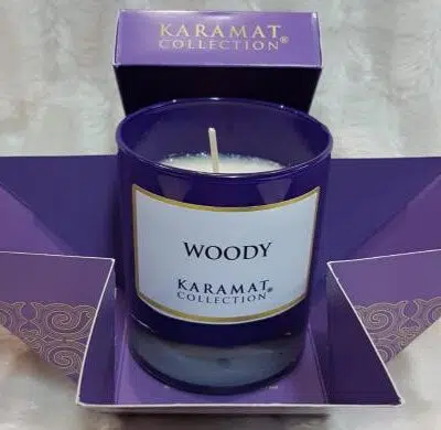 WOODY - Bougie parfumée de luxe - KARAMAT