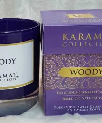 WOODY - Bougie parfumée de luxe - KARAMAT