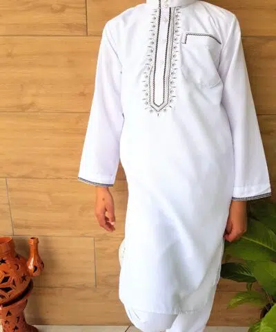 Ensemble Qamis Pakistanais Atlas Tunique pantalon Enfant