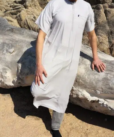 Alternative view of QAMIS IKAF style COTON (MANCHES COURTES)