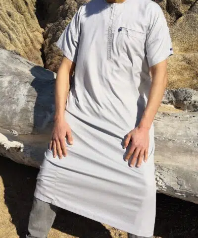 QAMIS IKAF style COTON (MANCHES COURTES)