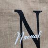 Grand Sac en toile de jute naturel personnalisable 42x33x19 cm. – Image 5
