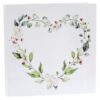 Livre d’or blanc avec cœur en fleurs – Image 2