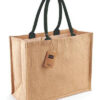 Grand Sac en toile de jute naturel personnalisable 42x33x19 cm. – Image 2