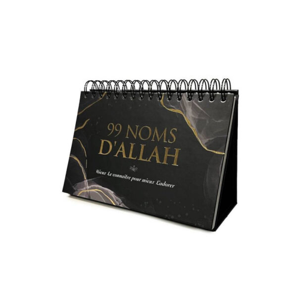 99 noms d allah mieux le connaitre pour mieux l adorer calendrier chevalet editions al hadith noir