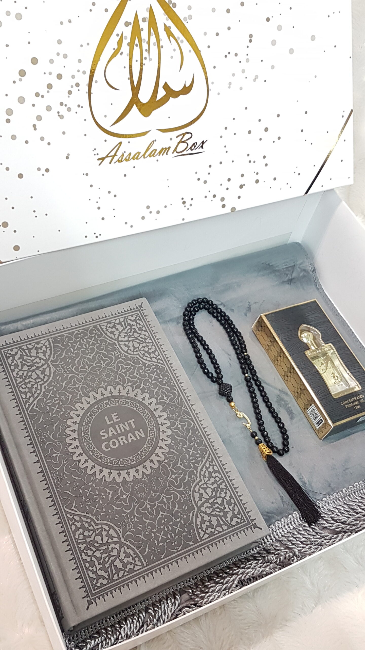 Coffret Coran Full Grey Musc Dubaï