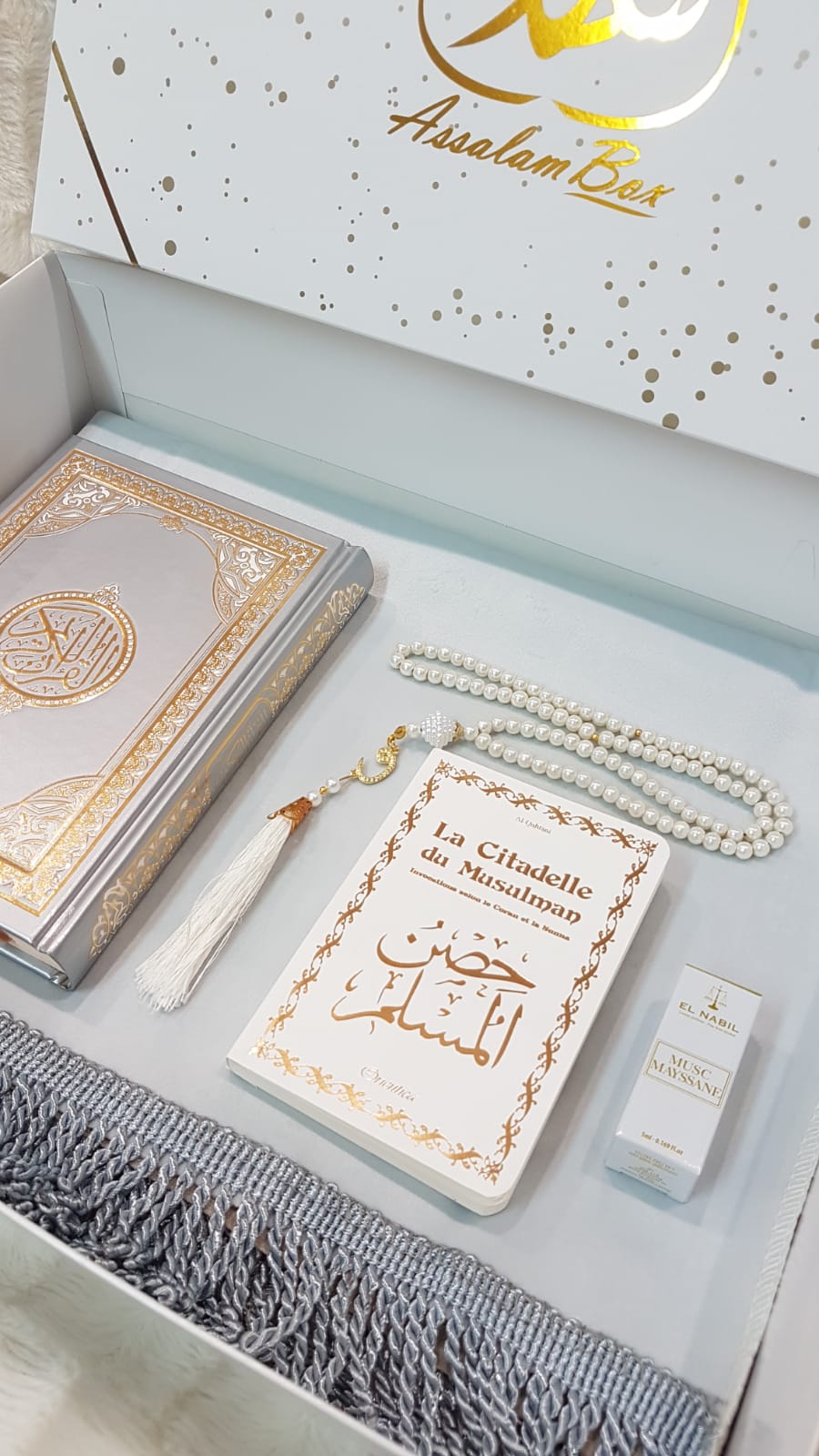 Coffret Coran Full Grey Arabic small Citadelle