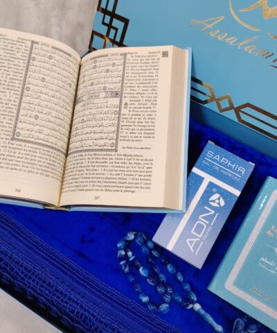 Alternative view of Coffret Grand CORAN Dark Blue Tapis épais Musk Karamat